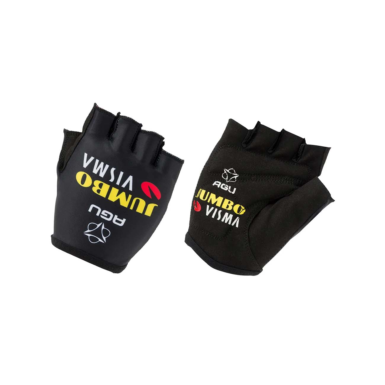 E-shop AGU Cyklistické rukavice krátkoprsté - JUMBO-VISMA 2023 - čierna