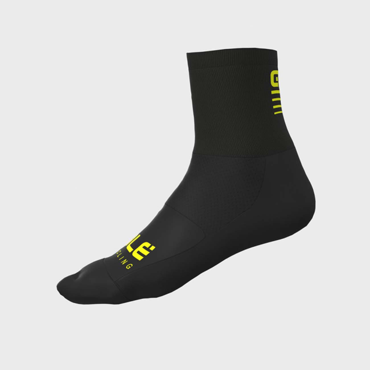 
                ALÉ Cyklistické ponožky klasické - STRADA 2.0 - čierna/žltá S
            
