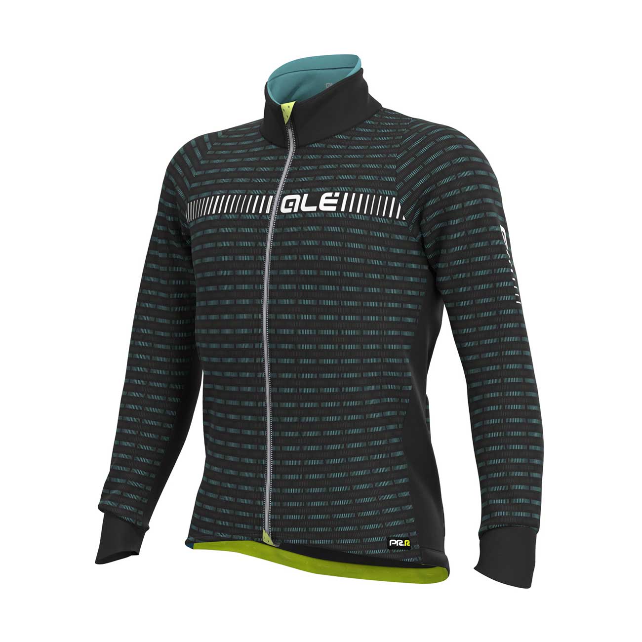 E-shop ALÉ Cyklistická zateplená bunda - GREEN ROAD - biela/čierna