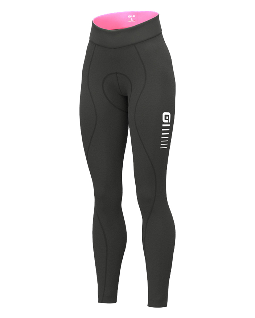 ALÉ Cyklistické nohavice dlhé bez trakov - ESSENTIAL LADY WNT - čierna