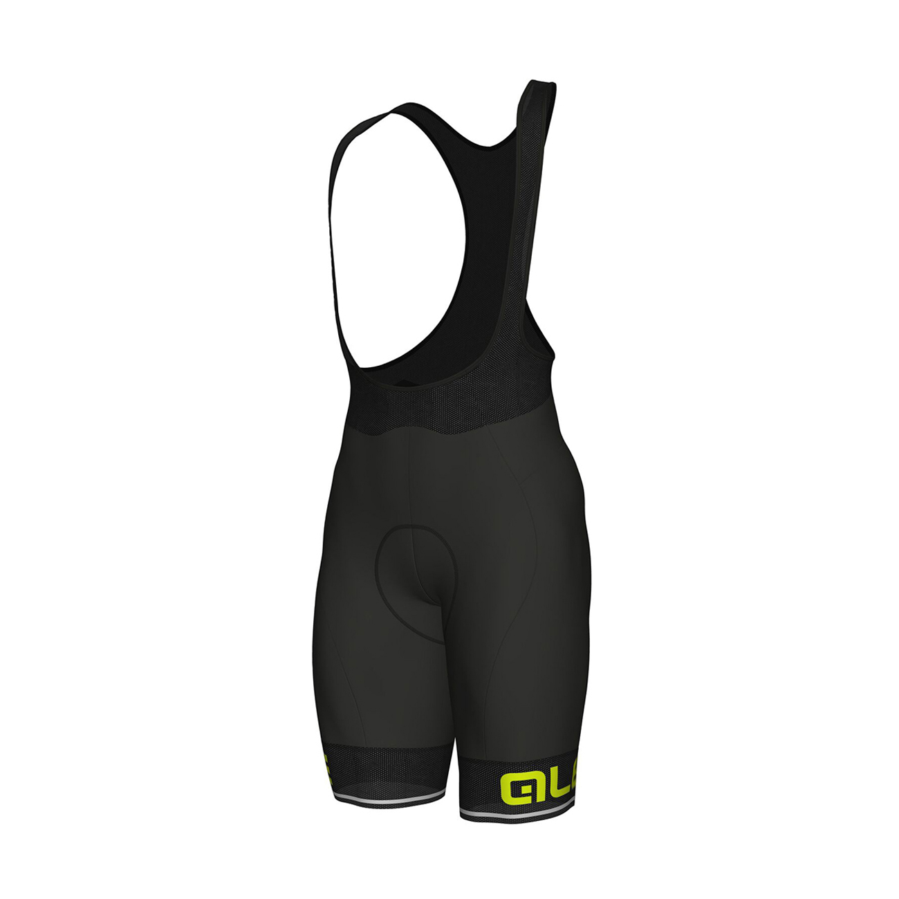 
                ALÉ Cyklistické nohavice krátke s trakmi - CORSA - žltá/čierna XL
            