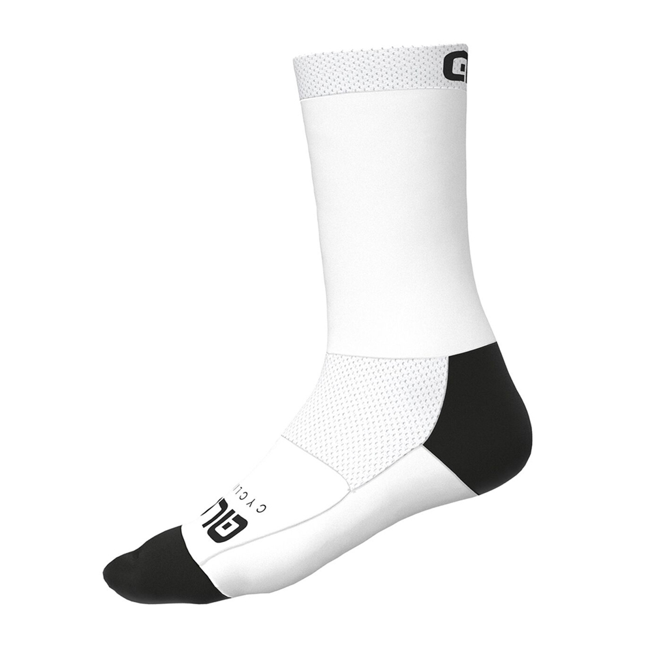 
                ALÉ Cyklistické ponožky klasické - TEAM  - biela
            