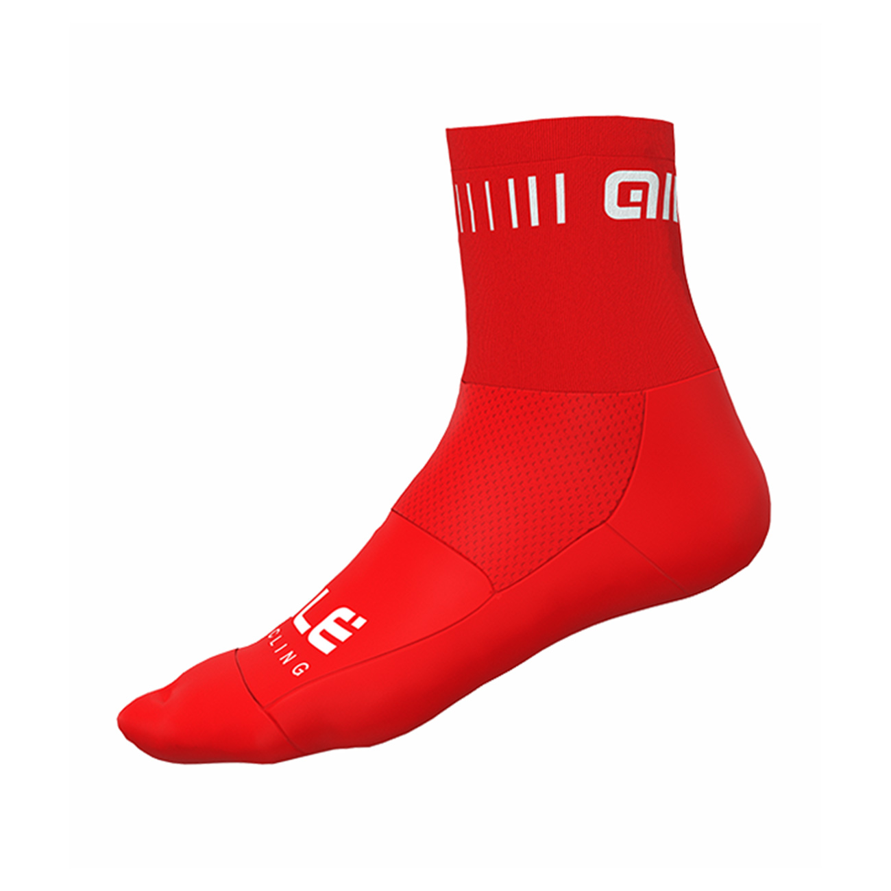 Značka ALÉ - ALÉ Cyklistické ponožky klasické - STRADA Q-SKIN - červená