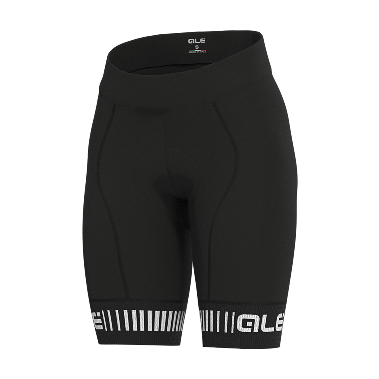
                ALÉ Cyklistické nohavice krátke bez trakov - STRADA LADY - čierna/biela
            