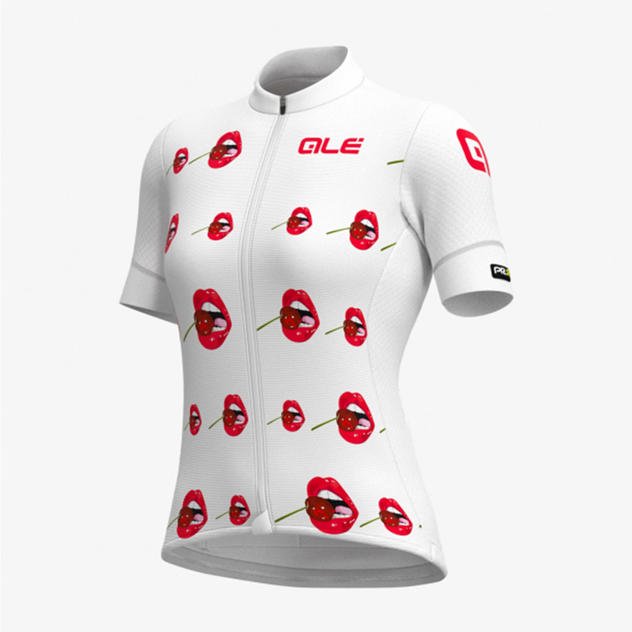 
                ALÉ Cyklistický dres s krátkym rukávom - SMILE LADY - biela 2XL
            