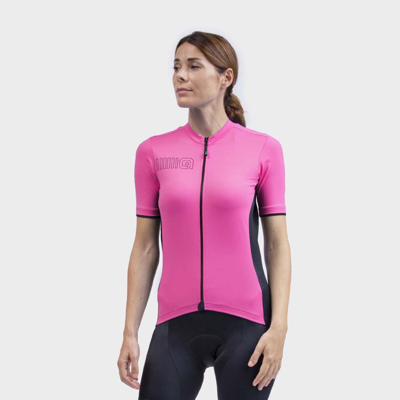 E-shop ALÉ Cyklistický dres s krátkym rukávom - COLOR BLOCK LADY - ružová M