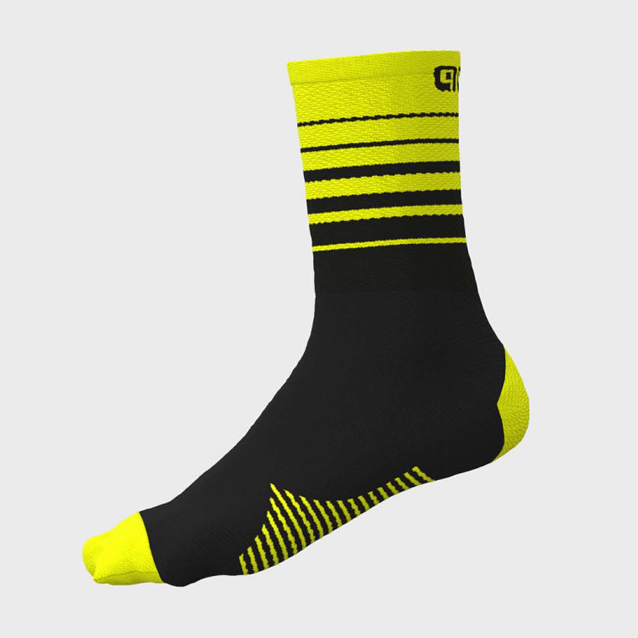 
                ALÉ Cyklistické ponožky klasické - ONE - čierna/žltá
            