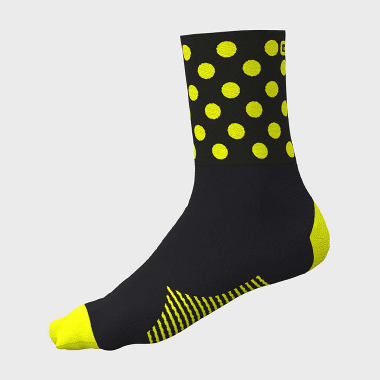 
                ALÉ Cyklistické ponožky klasické - BUBBLE - žltá/čierna S
            
