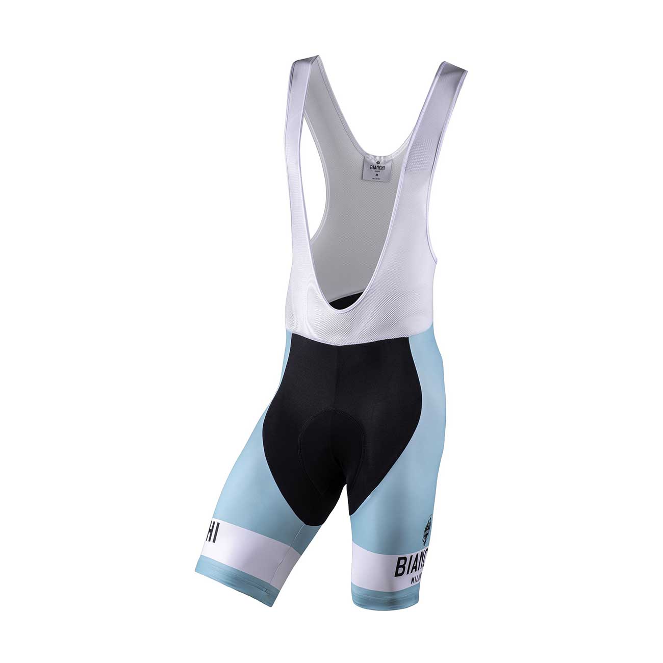 E-shop BIANCHI MILANO Cyklistické nohavice krátke bez trakov - PELAU - svetlo modrá/čierna 2XL