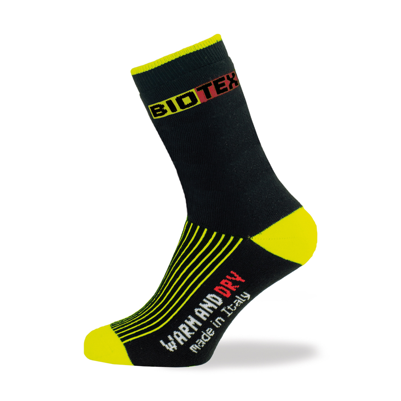 Značka Biotex - BIOTEX Cyklistické ponožky klasické - TERMO - čierna/žltá