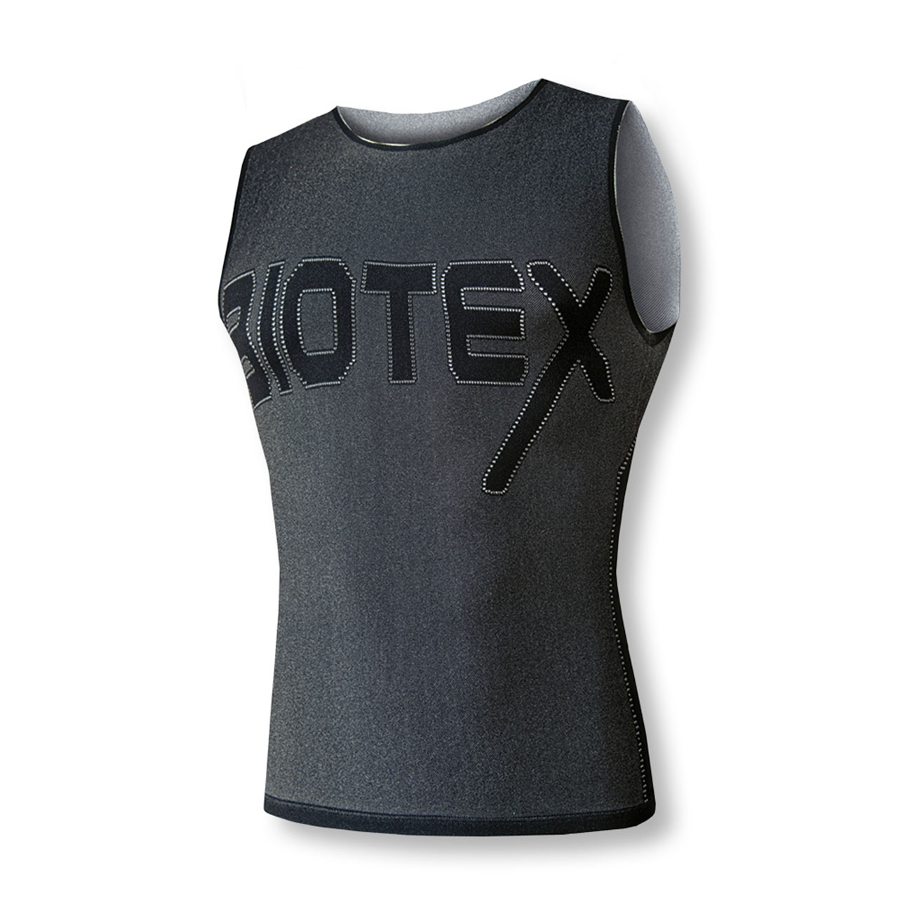 BIOTEX Cyklistické tričko bez rukávov - REVERSE - čierna L-2XL