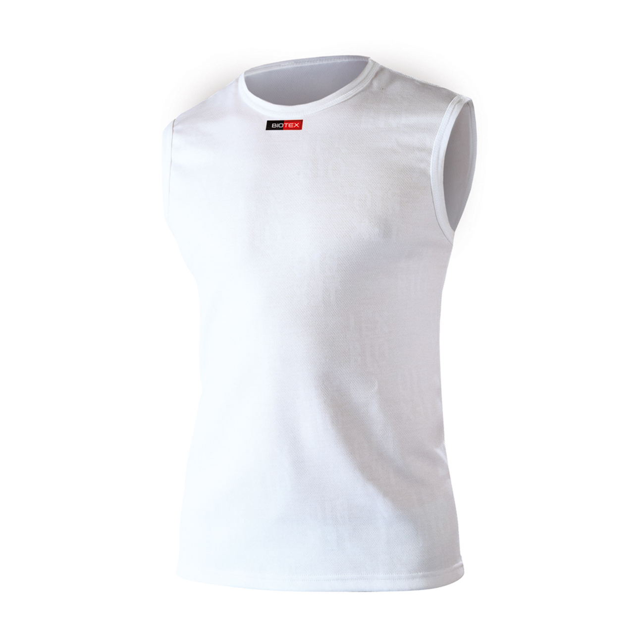 BIOTEX Cyklistické tričko bez rukávov - WINDPROOF - biela