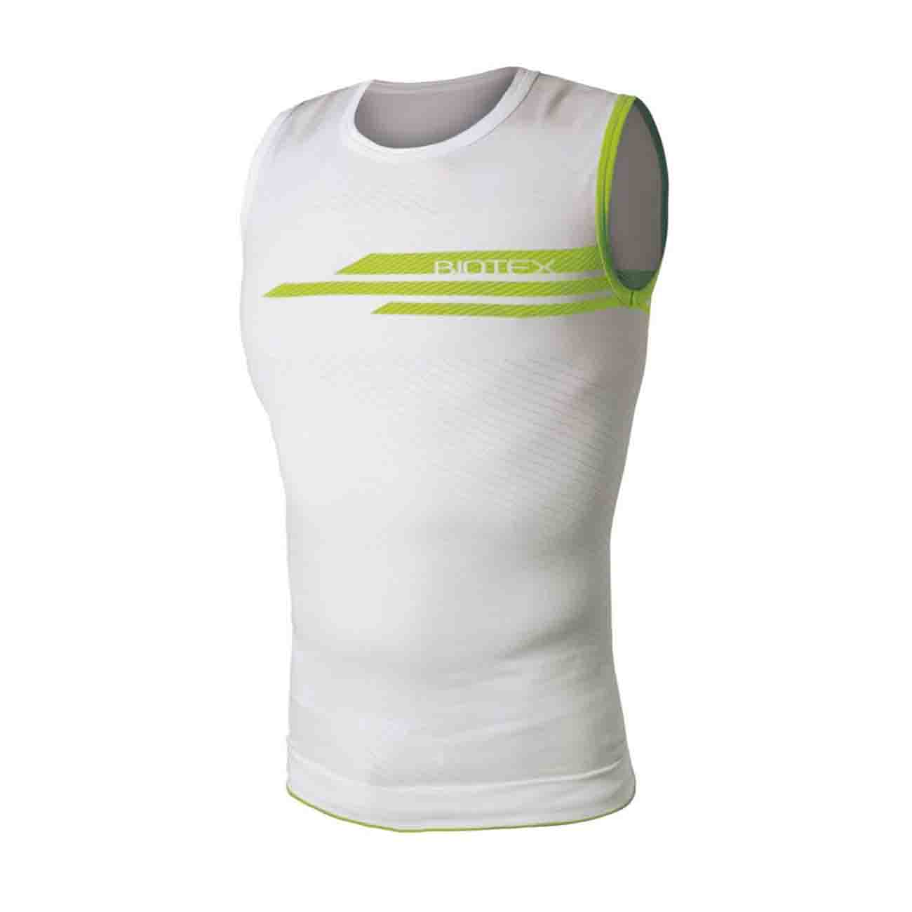 BIOTEX Cyklistické tielko - IMPACT - biela/zelená