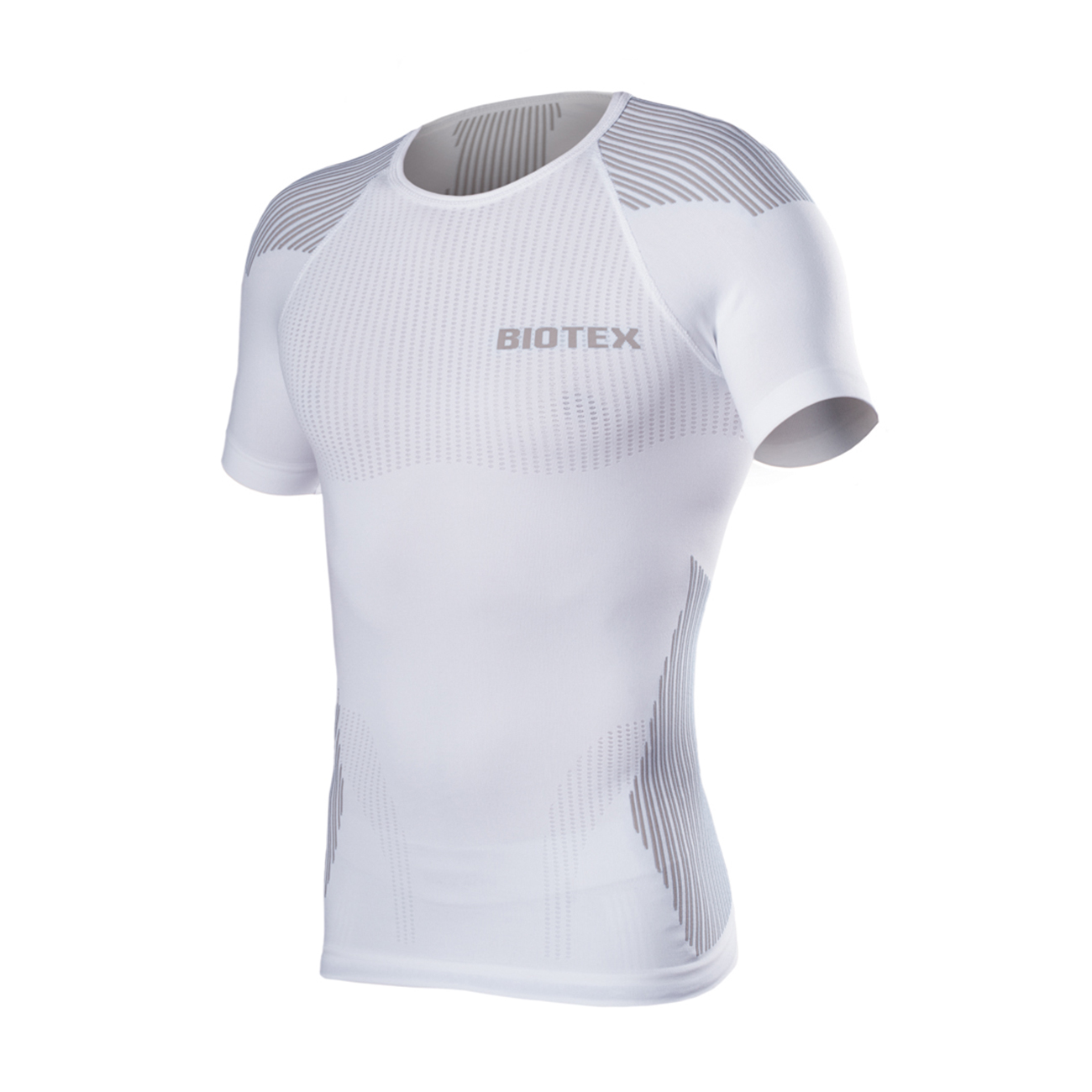 
                BIOTEX Cyklistické tričko s krátkym rukávom - BIOFLEX RAGLAN - biela/šedá
            