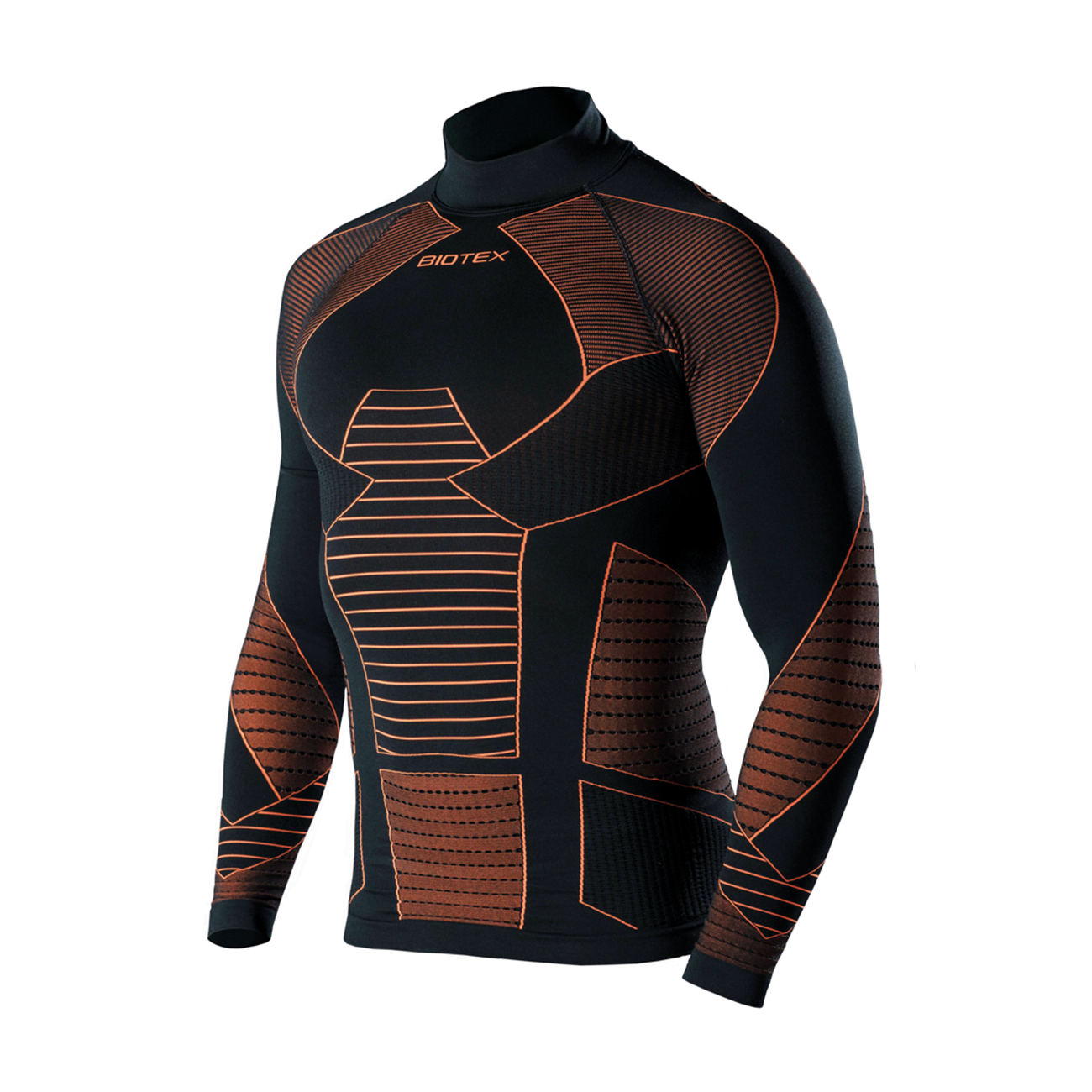 
                BIOTEX Cyklistické tričko s dlhým rukávom - ICEBREAK - čierna/oranžová M-L
            