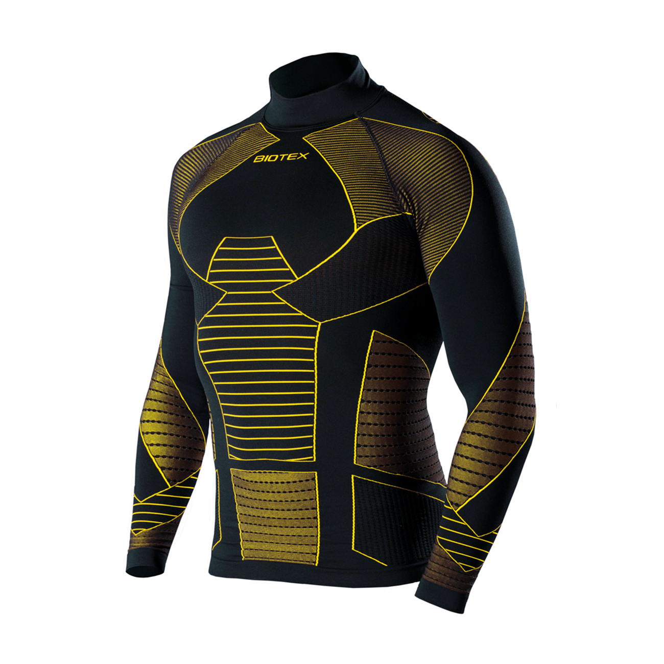 
                BIOTEX Cyklistické tričko s dlhým rukávom - ICEBREAK - čierna/žltá XS-S
            