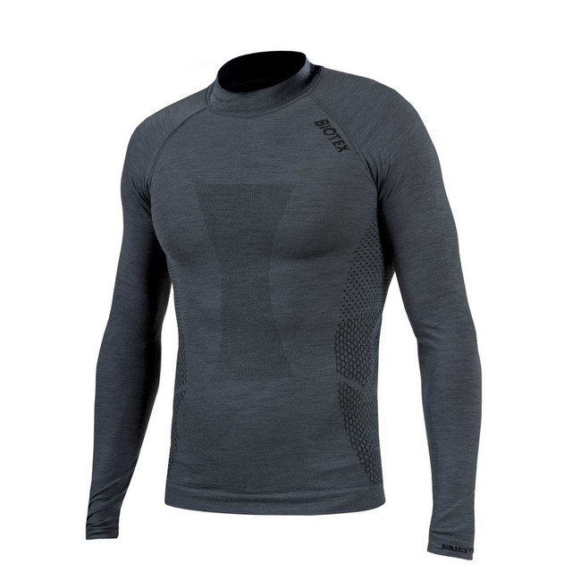 
                BIOTEX Cyklistické tričko s dlhým rukávom - MERINO - šedá XL-2XL
            