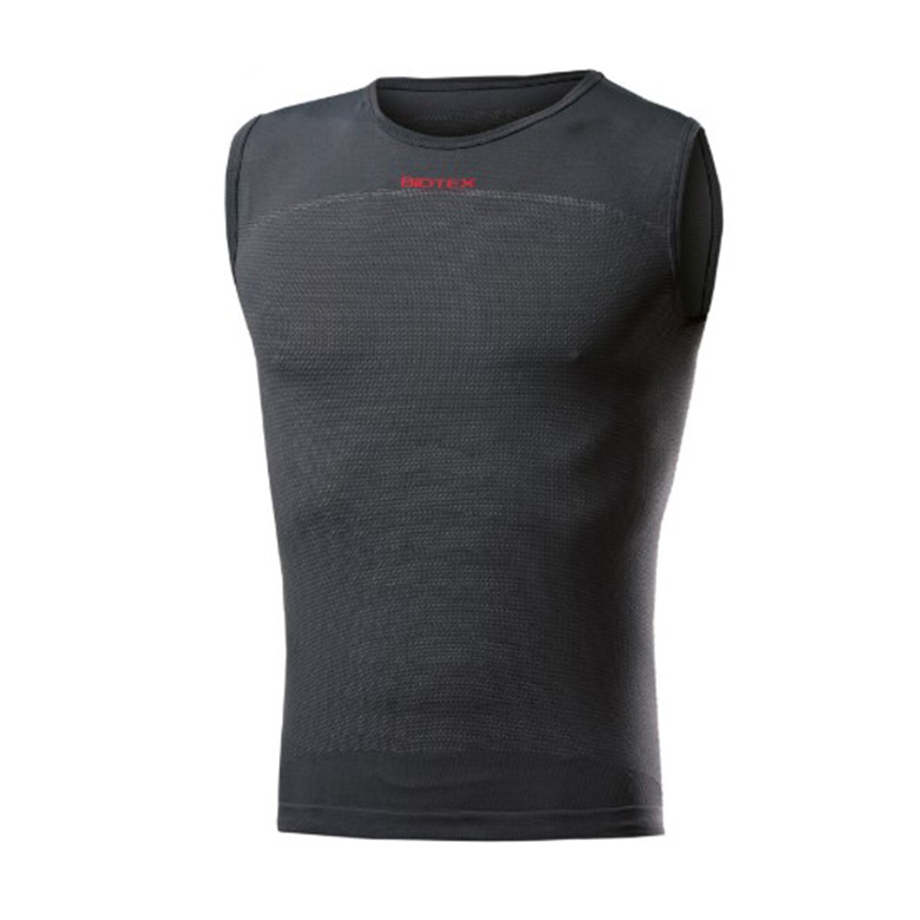 BIOTEX Cyklistické tričko bez rukávov - CANOTTA + CARBON - čierna