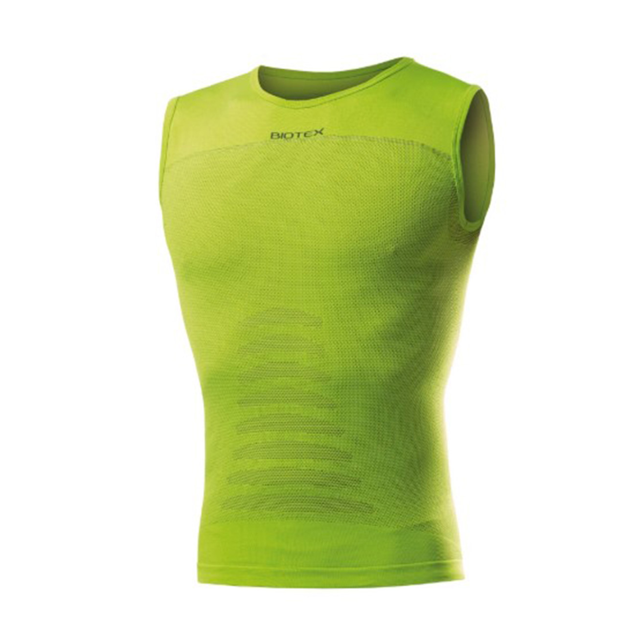 BIOTEX Cyklistické tričko bez rukávov - CANOTTA + CARBON - zelená XL-2XL