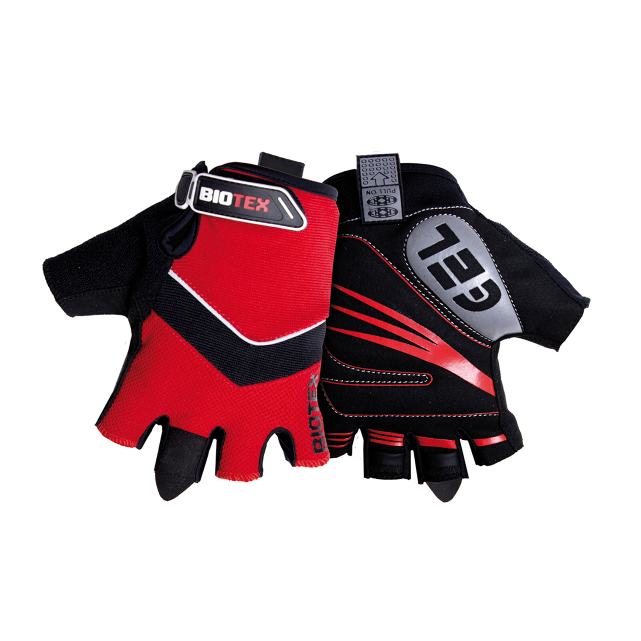 E-shop BIOTEX Cyklistické rukavice krátkoprsté - SUMMER - červená/čierna