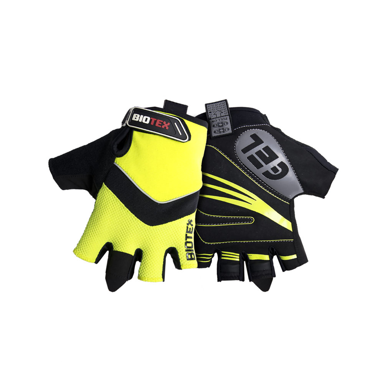 E-shop BIOTEX Cyklistické rukavice krátkoprsté - SUMMER - čierna/žltá M