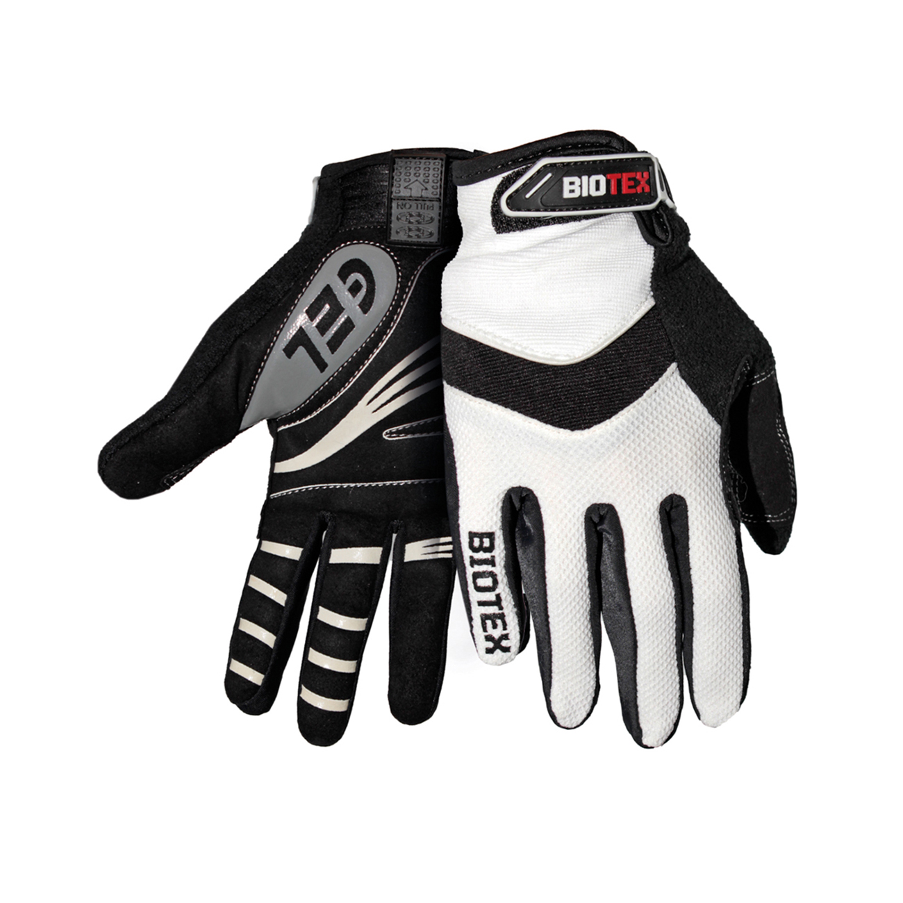 
                BIOTEX Cyklistické rukavice dlhoprsté - SUMMER - biela/čierna S
            