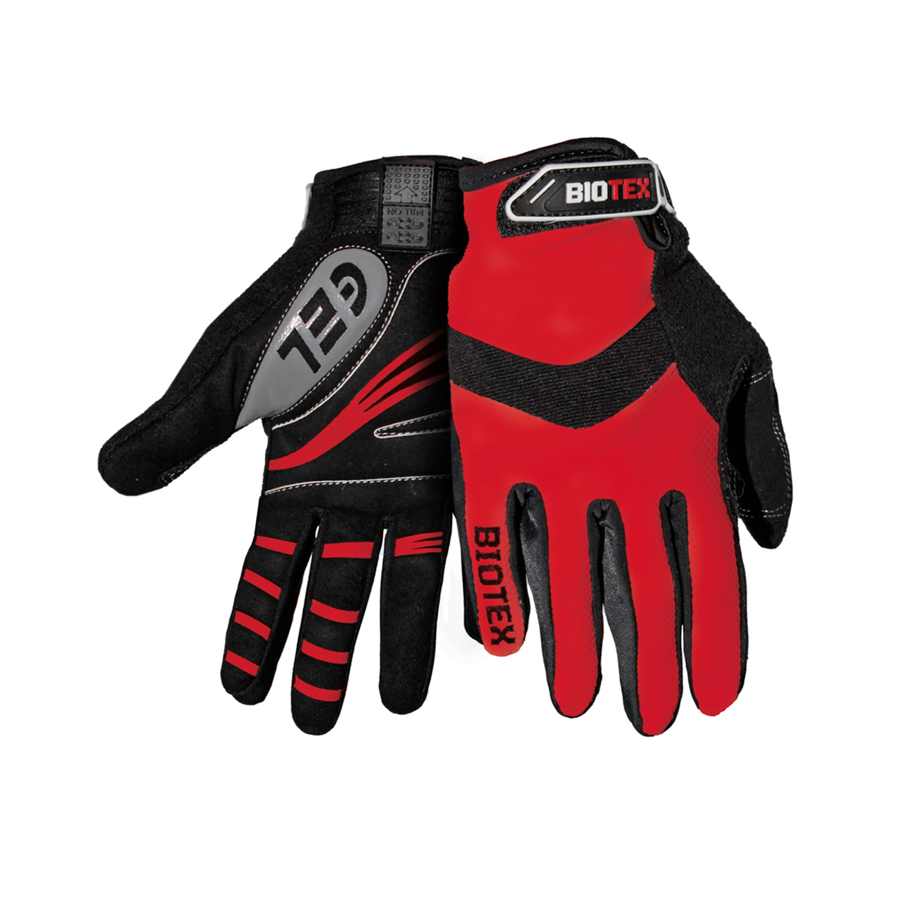 
                BIOTEX Cyklistické rukavice dlhoprsté - SUMMER - červená/čierna L
            