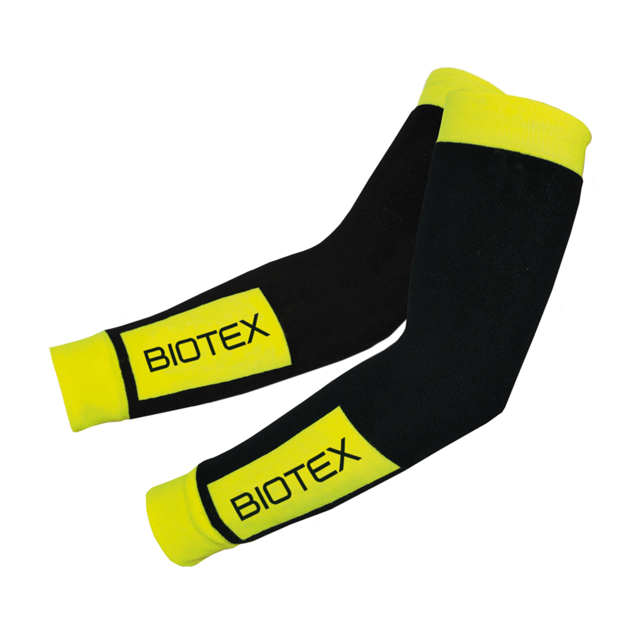 
                BIOTEX Cyklistické návleky na ruky - THERMAL - čierna/zelená/žltá S
            
