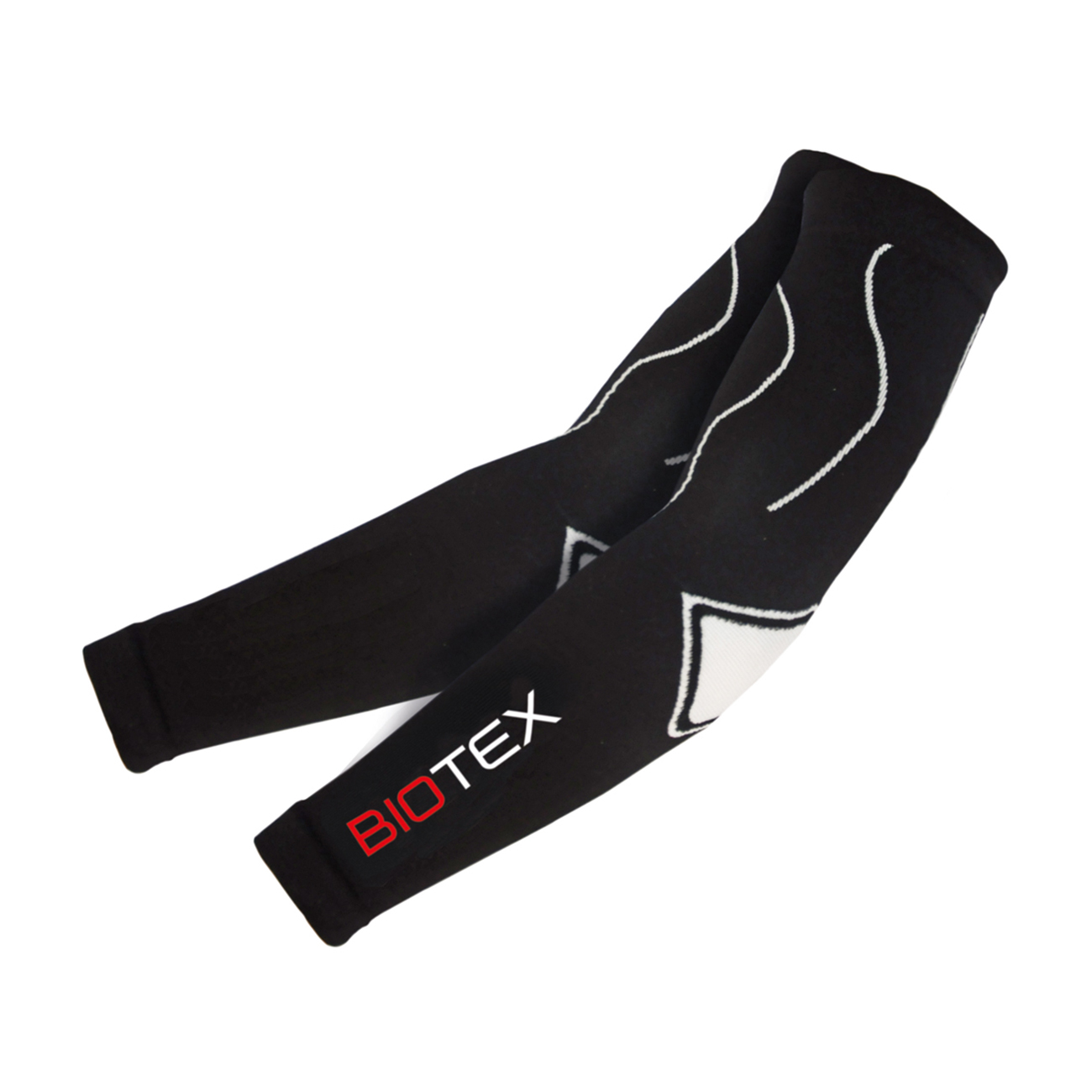 
                BIOTEX Cyklistické návleky na ruky - SEAMLESS - biela/čierna
            