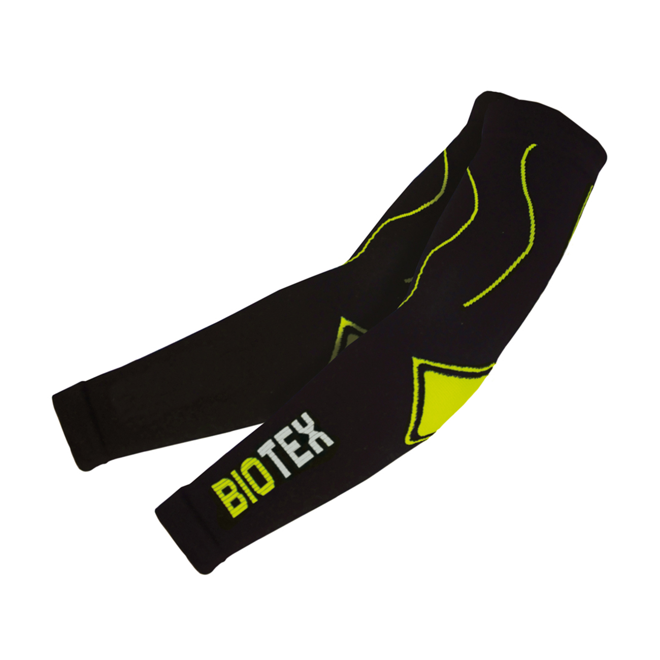 
                BIOTEX Cyklistické návleky na ruky - SEAMLESS - čierna/žltá
            