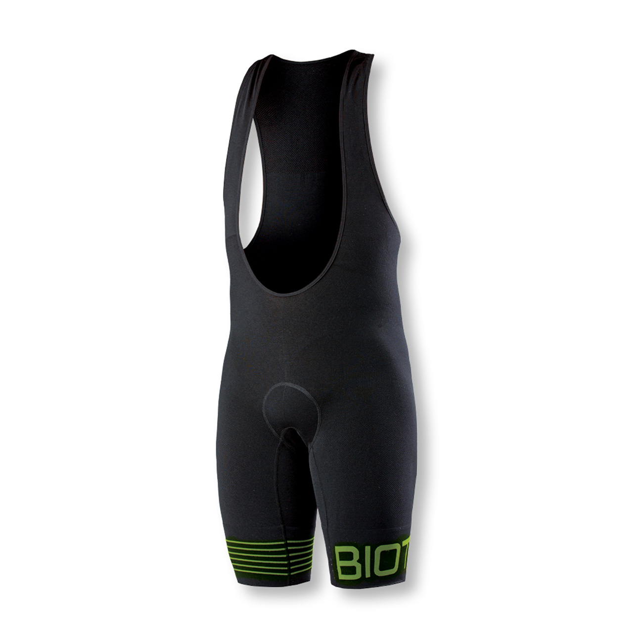 BIOTEX Cyklistické nohavice krátke s trakmi - CORDURA - čierna