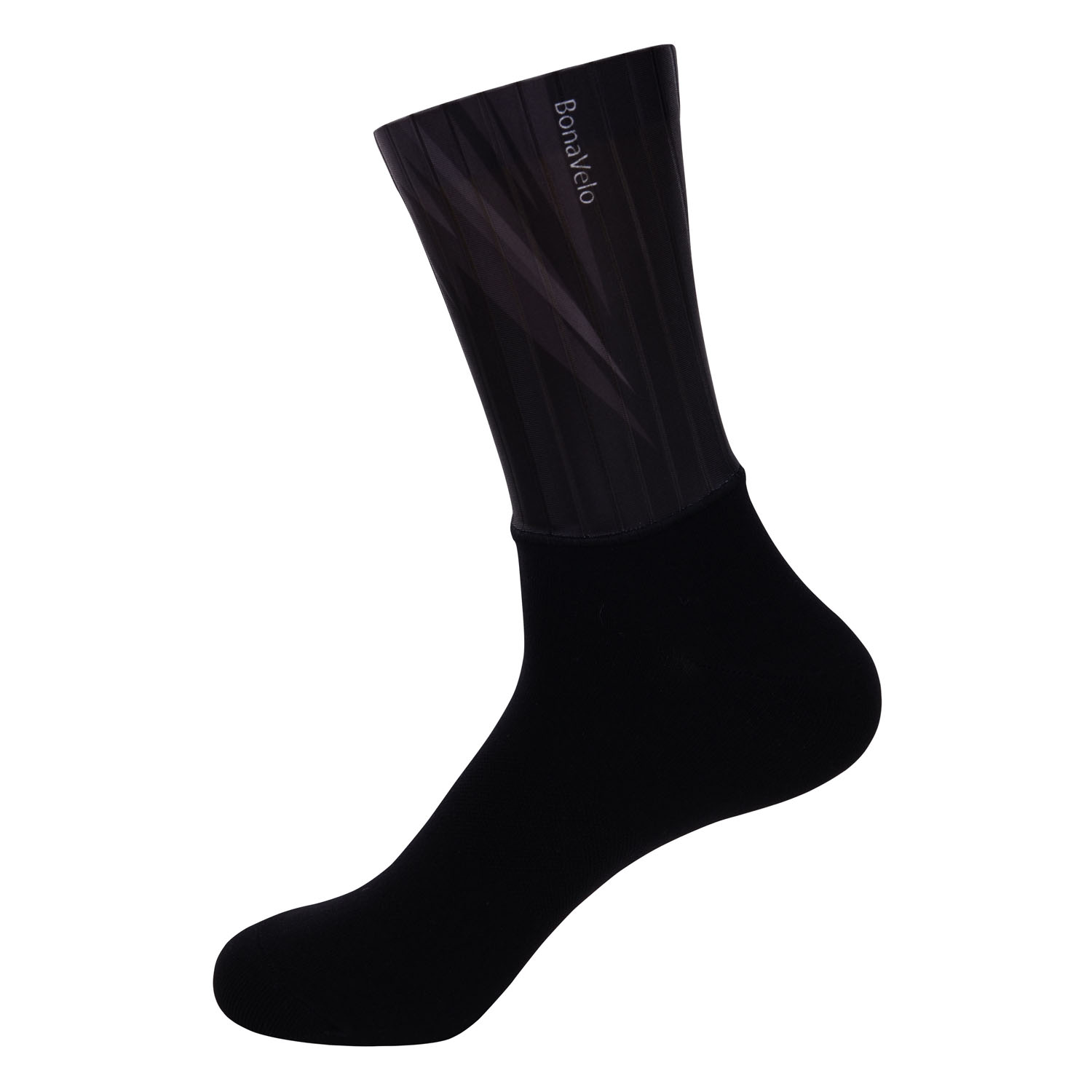 
                BONAVELO Cyklistické ponožky klasické - MIST - čierna/biela
            