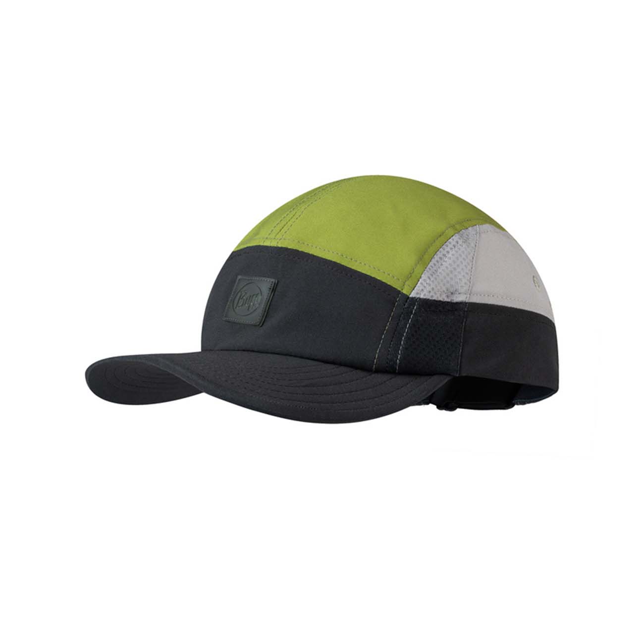 E-shop BUFF Cyklistická čiapka - DOMUS GRAPHITE - čierna/biela/zelená