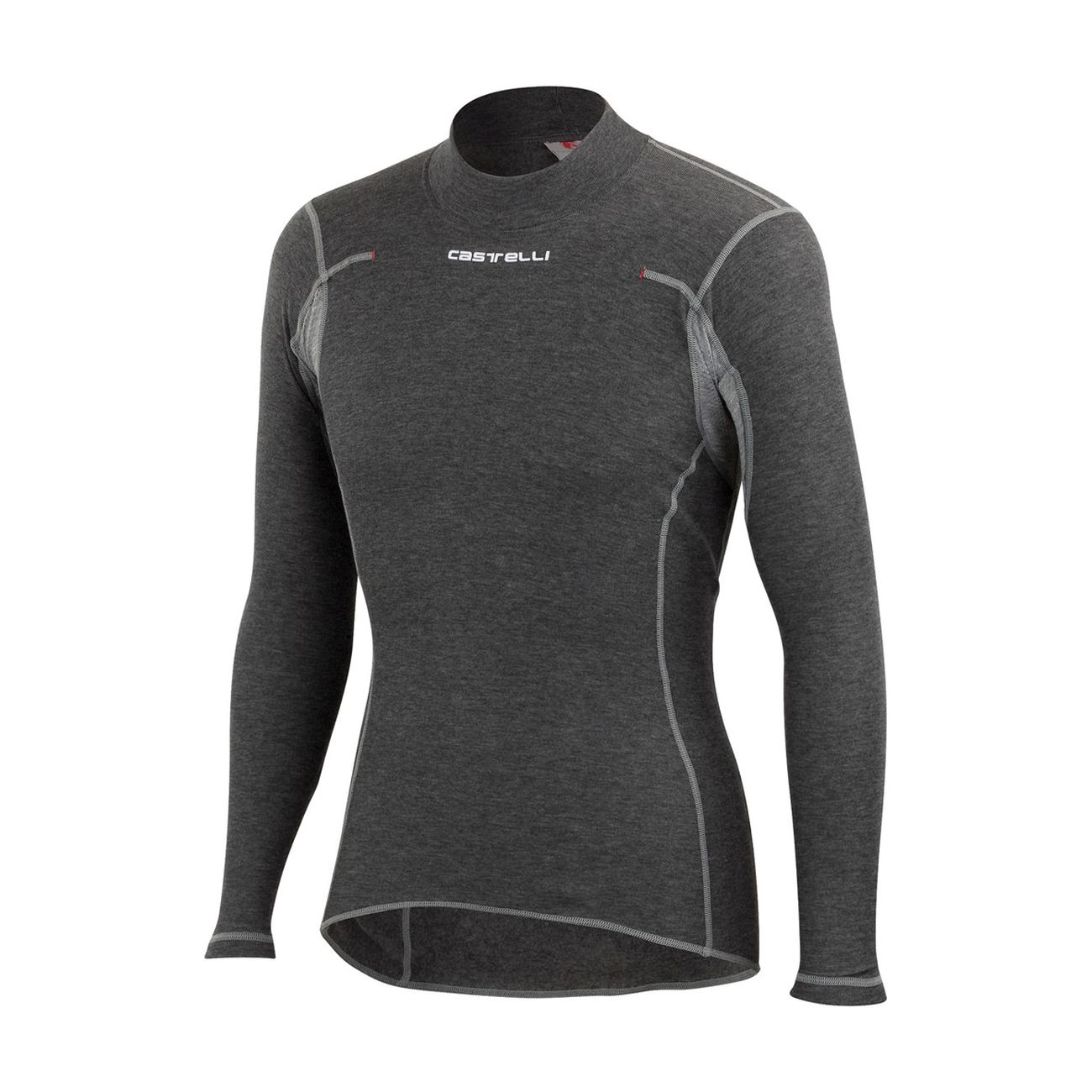 CASTELLI Cyklistické tričko s dlhým rukávom - FLANDERS WARM - šedá