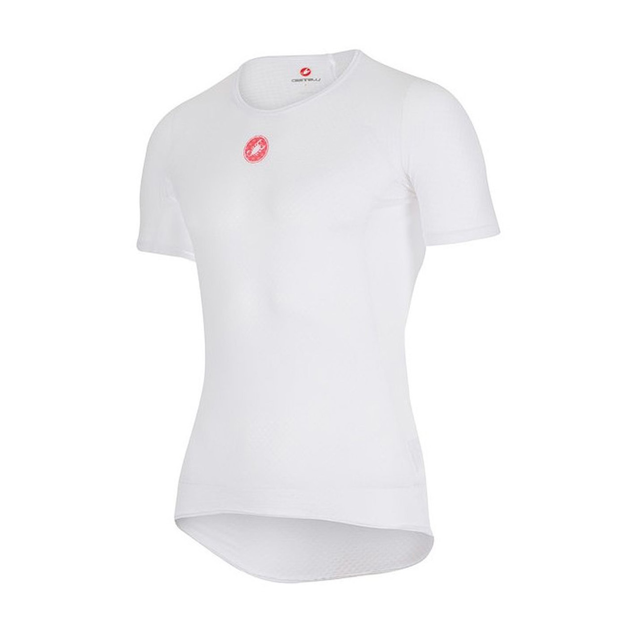 
                CASTELLI Cyklistické tričko s krátkym rukávom - PRO ISSUE - biela
            