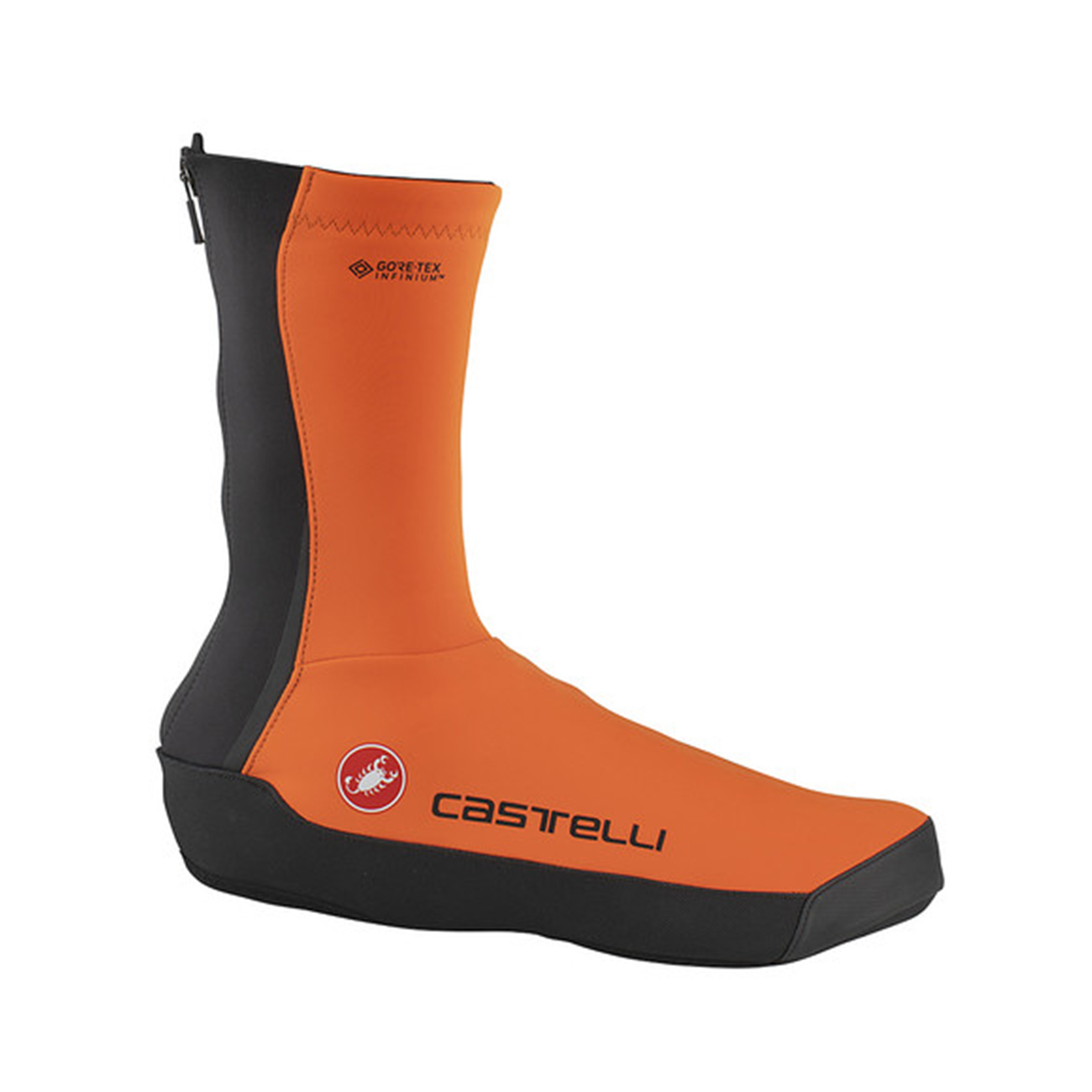 CASTELLI Cyklistické návleky na tretry - INTENSO UL - čierna/oranžová S