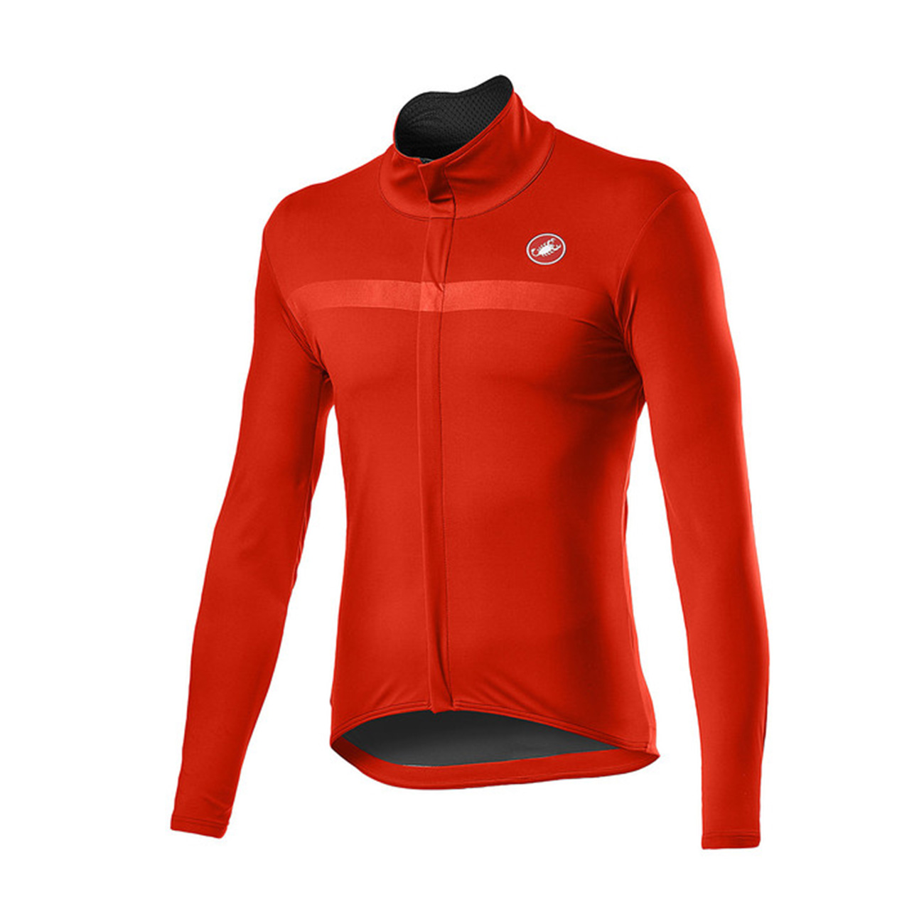
                CASTELLI Cyklistická vetruodolná bunda - GOCCIA - červená
            