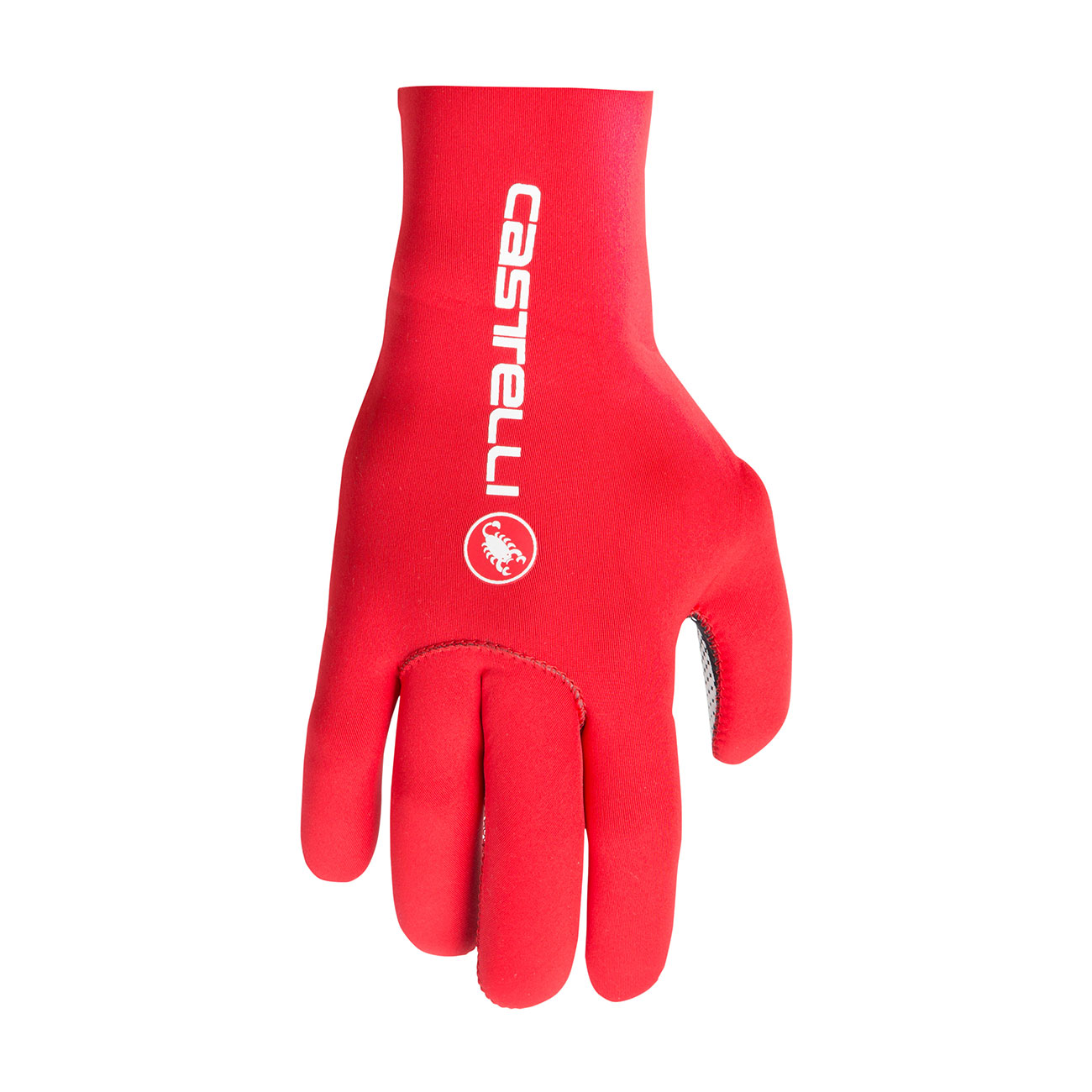 CASTELLI Cyklistické rukavice dlhoprsté - DILUVIO C - červená 2XL
