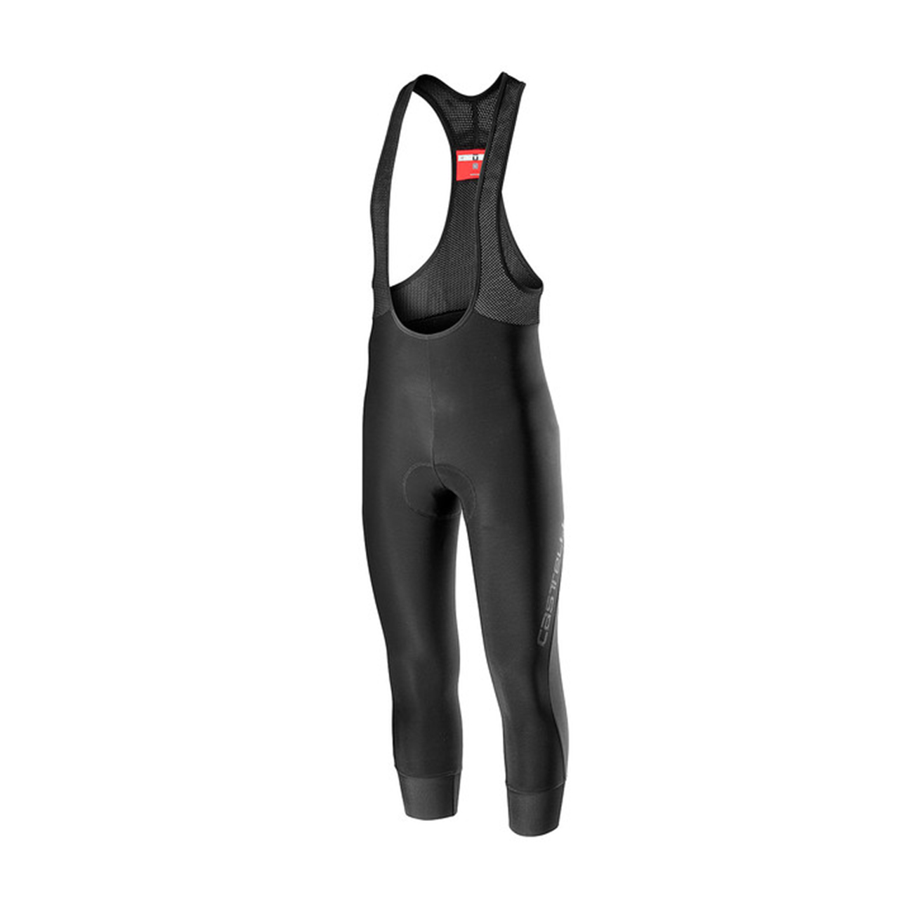 CASTELLI Cyklistické nohavice 3/4 s trakmi - TUTTO NANO - čierna