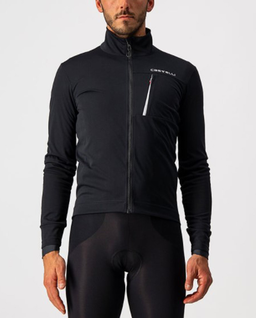 CASTELLI Cyklistická zateplená bunda - GO - čierna XS