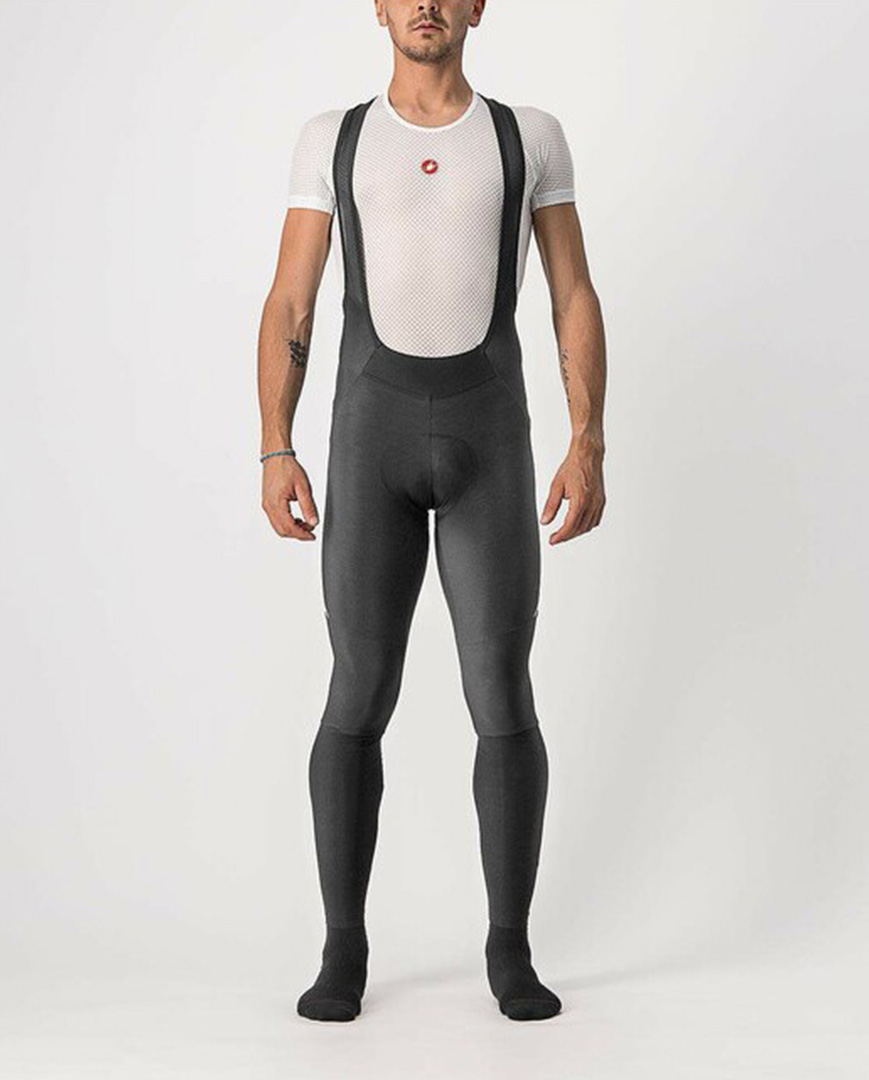 
                CASTELLI Cyklistické nohavice dlhé s trakmi - VELOCISSIMO 5 WINTER - čierna XL
            