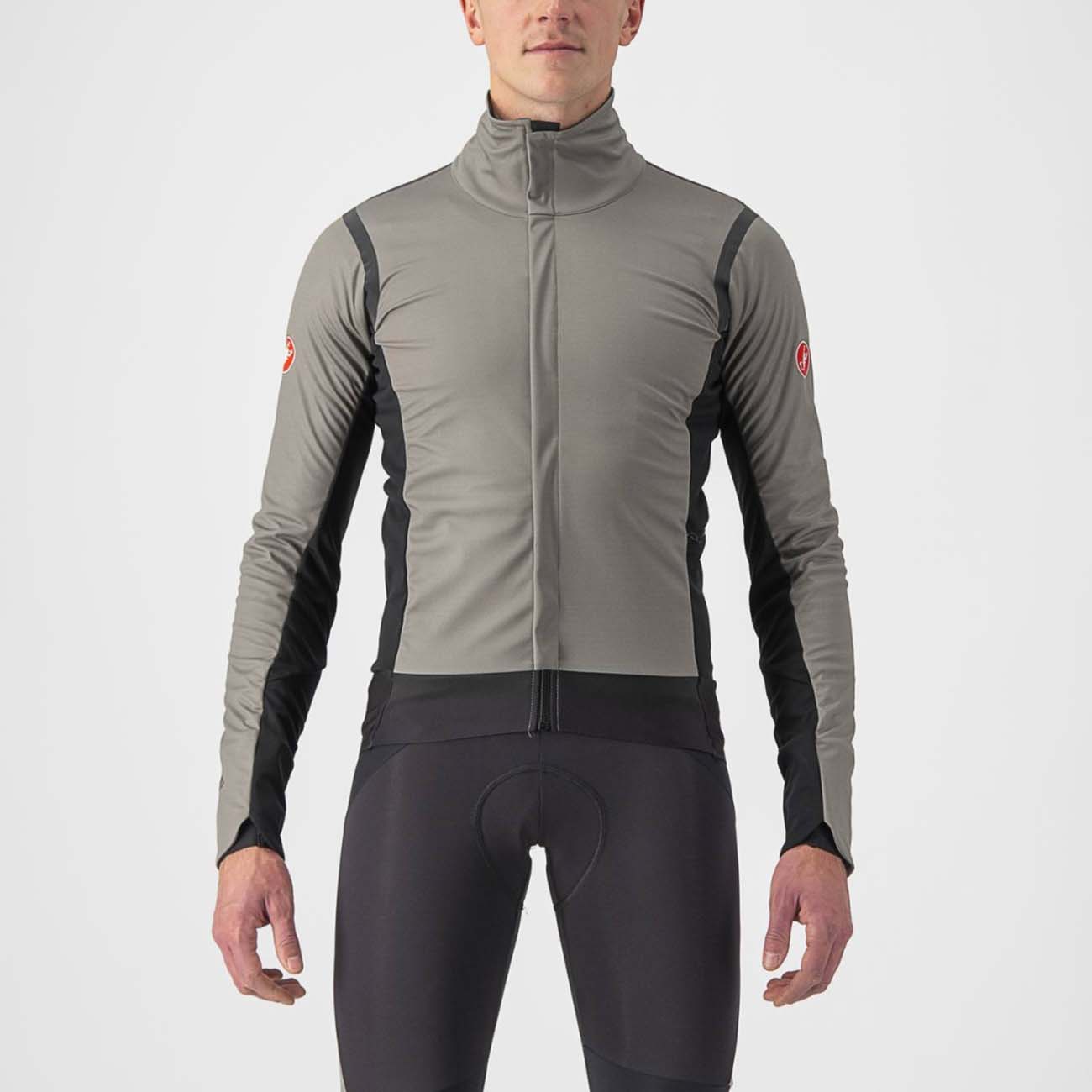 
                CASTELLI Cyklistická zateplená bunda - ALPHA RoS 2 - čierna/šedá 2XL
            