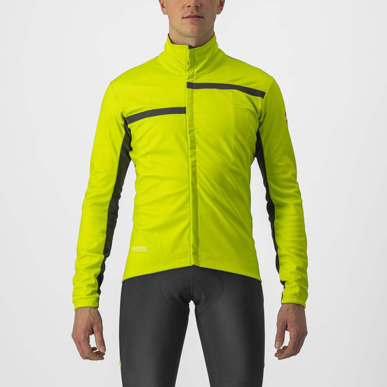 
                CASTELLI Cyklistická zateplená bunda - TRANSITION 2 - žltá L
            
