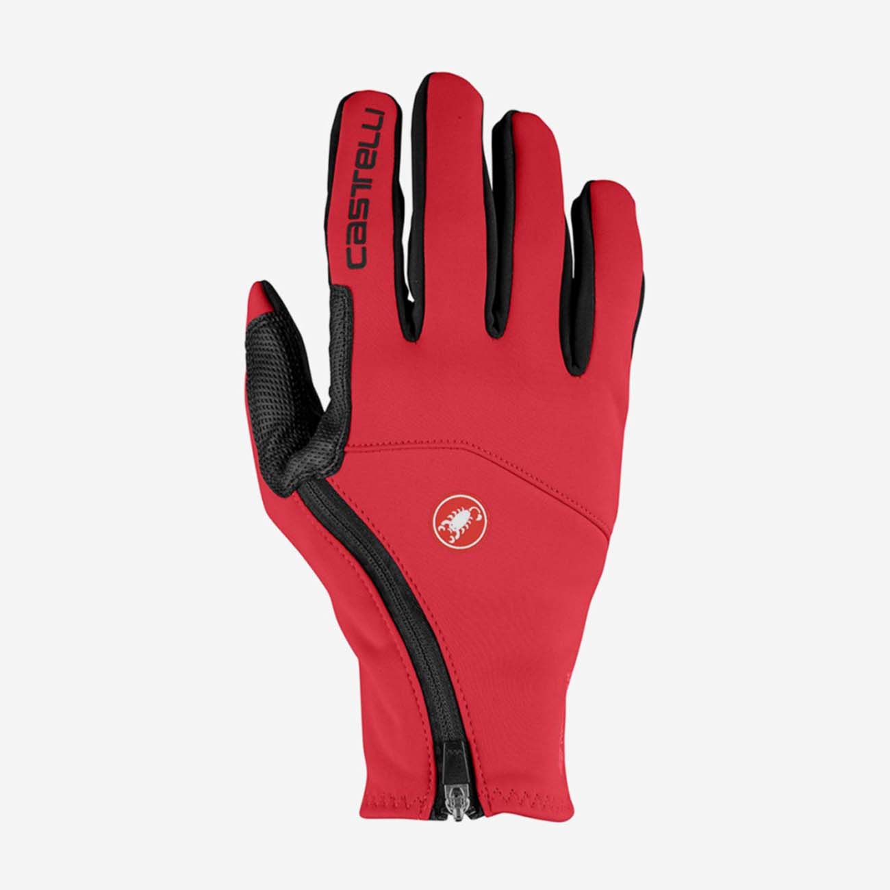 
                CASTELLI Cyklistické rukavice dlhoprsté - MORTIROLO WINTER - čierna/červená 2XL
            