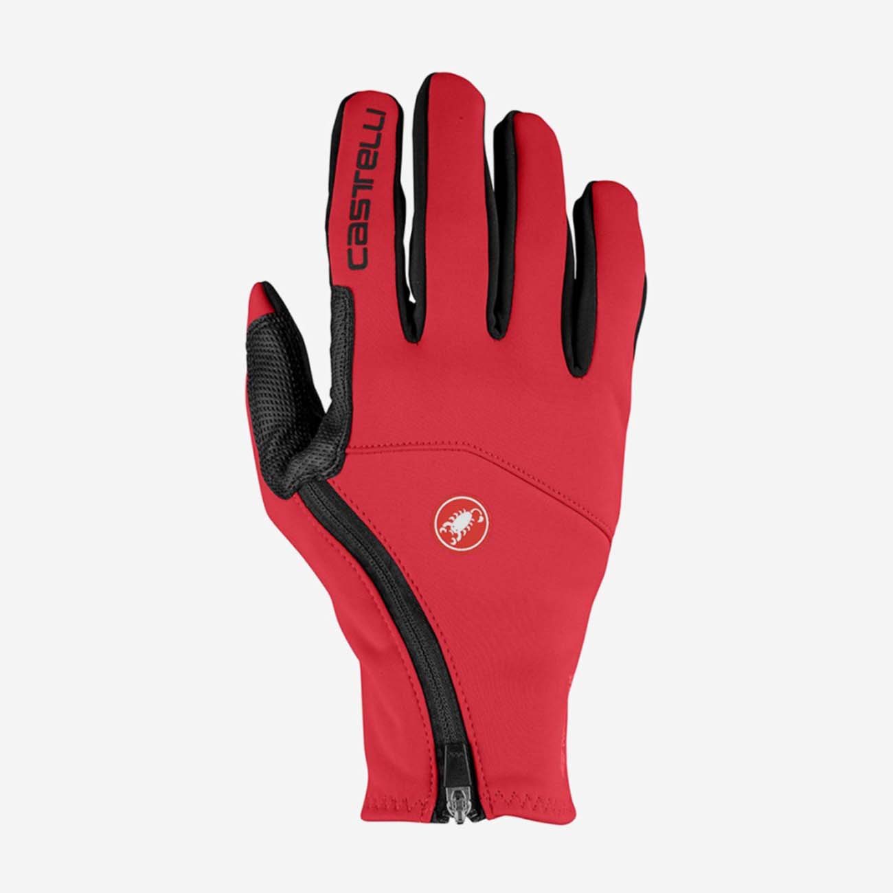 CASTELLI Cyklistické rukavice dlhoprsté - MORTIROLO WINTER - čierna/červená 2XL