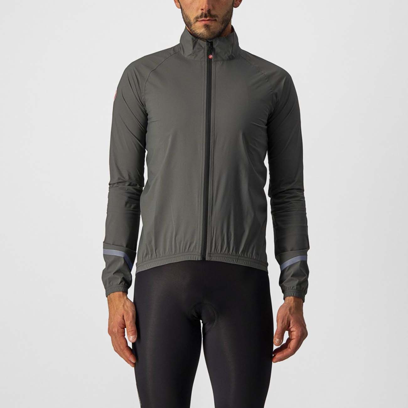 
                CASTELLI Cyklistická vodeodolná pláštenka - EMERGENCY RAIN 2 - zelená 3XL
            