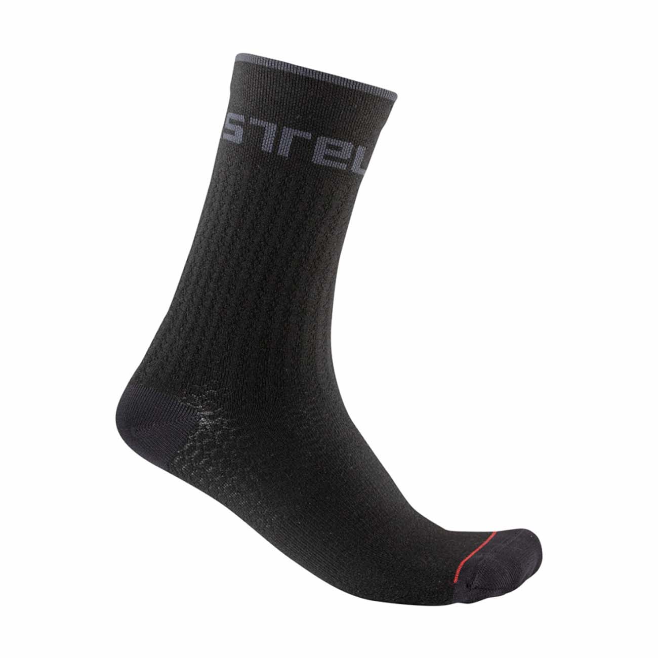 CASTELLI Cyklistické ponožky klasické - DISTANZA 20 WINTER - čierna