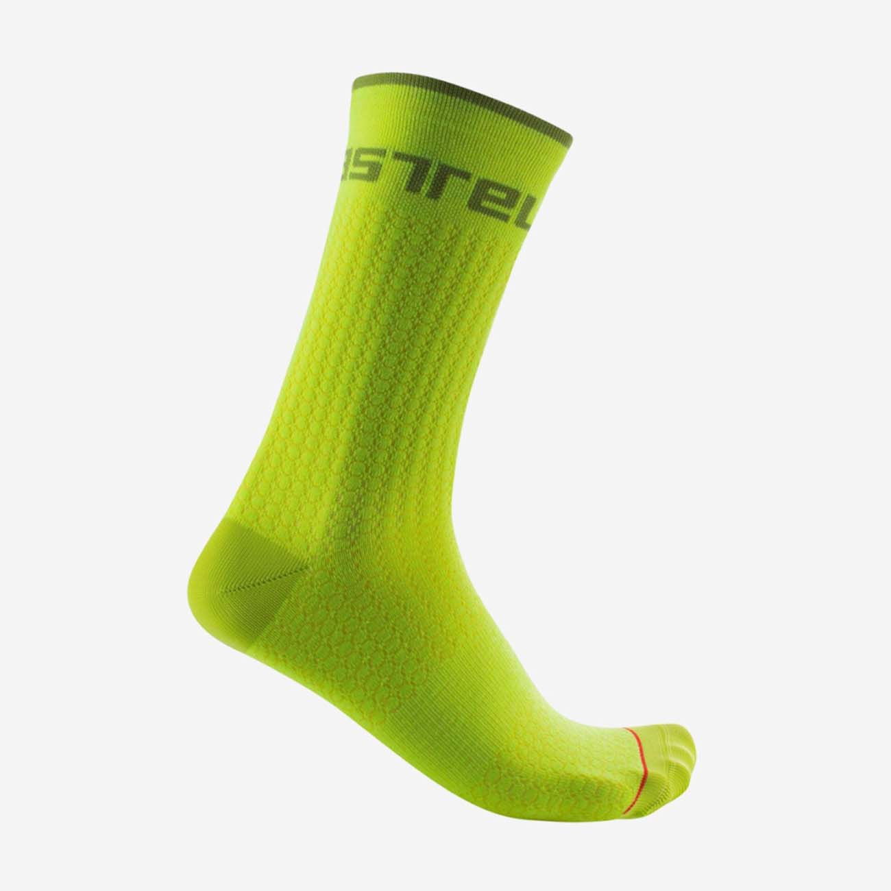 
                CASTELLI Cyklistické ponožky klasické - DISTANZA 20 - žltá S-M
            