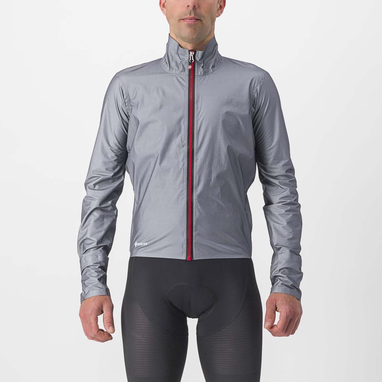 
                CASTELLI Cyklistická vodeodolná pláštenka - TEMPESTA LITE - šedá 2XL
            