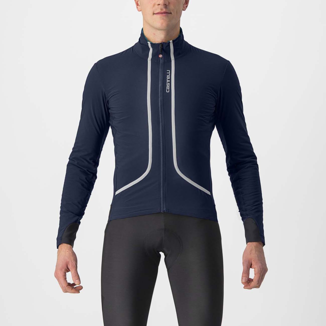 
                CASTELLI Cyklistická zateplená bunda - FLIGHT AIR - modrá 2XL
            